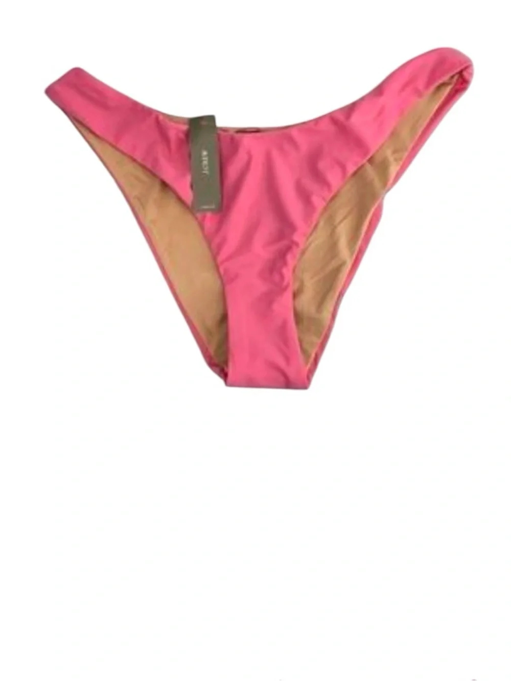J. Crew curved waist cheeky bikini bottom sz L